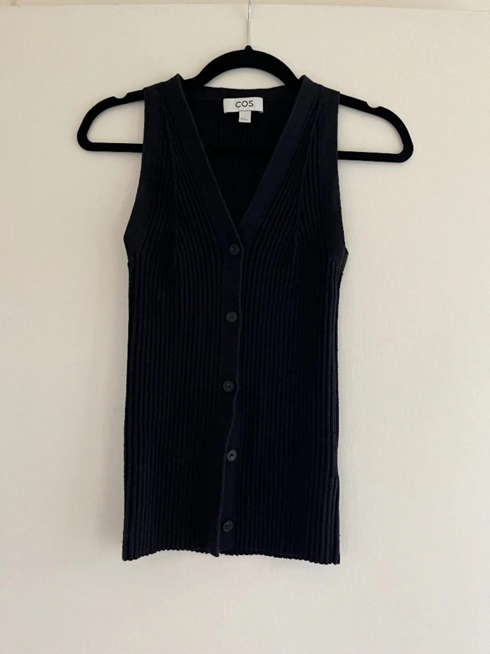 COS Rib Knit Longline Vest - Picture 1 of 3